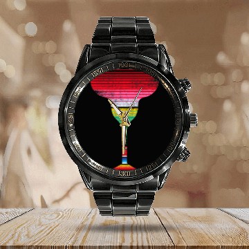 Discover Fun Serape Blanket Margarita Glass Graphic Art Design Baseball Tees Calendar Steel Band Watch