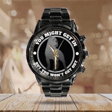 Discover Cane Corso Gift Italian Mastiff Get Out Baseball Tees Calendar Steel Band Watch