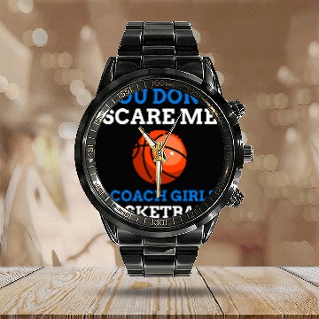 Discover Funny Girls Basketball Coach Baseball Tees Calendar Steel Band Watch