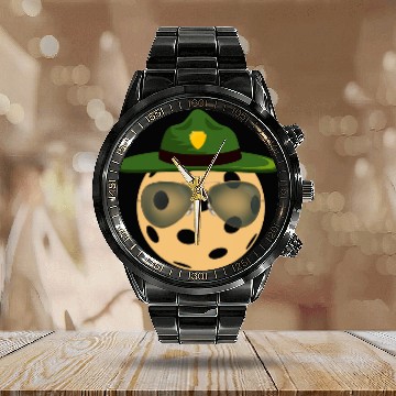 Discover Funny Park Ranger Pickleball Lover Player Coachs Fan Calendar Steel Band Watch