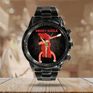 Discover CAMPING Coachs Camper Funny RV Camping Calendar Steel Band Watch