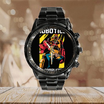 Discover Robotics Its Complicated AI Artificial Intelligence 21 Calendar Steel Band Watch
