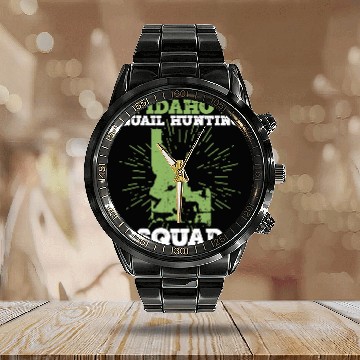 Discover Quail Hunting Idaho For Quail Hunter From Idaho Baseball Tees Calendar Steel Band Watch