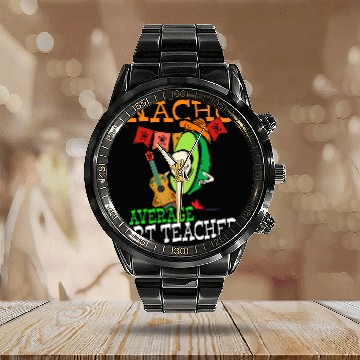 Discover Funny Avocado Sombrero Fiesta Nacho Average Art Teacher Baseball Tees Calendar Steel Band Watch