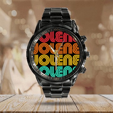 Discover Jolene 2Retro vintages 70s 80s Rainbow Song Sunset Name Baseball Tees Calendar Steel Band Watch