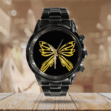 Discover Monarch Butterfly Cute Monarchs Design Baseball Tees Calendar Steel Band Watch