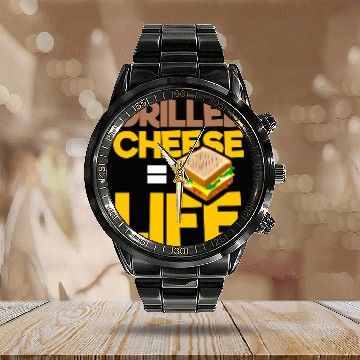Discover Grilled Cheese Life Sandwich King Sammich Artist Sub Calendar Steel Band Watch
