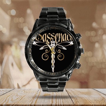 Discover Sassenach Dragonfly 2Beige 2Scottish Gift Baseball Tees Calendar Steel Band Watch