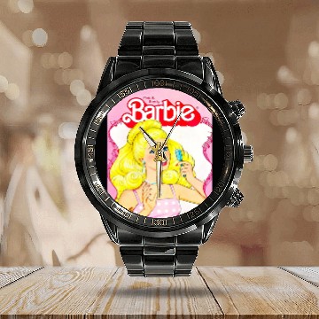 Discover Barbie Vintage Classic Calendar Steel Band Watch