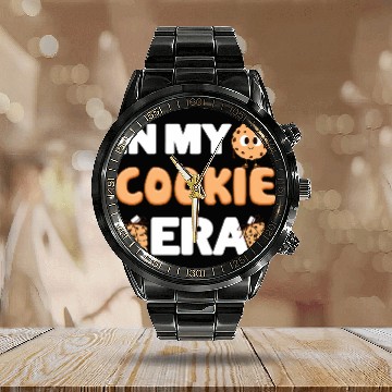 Discover Camping Life In My Cookie Baking Crew Era 2024 Calendar Steel Band Watch
