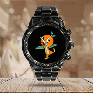 Discover The Orange Bird Calendar Steel Band Watch, Orange Bird Florida Oranges, Epcot Calendar Steel Band Watch
