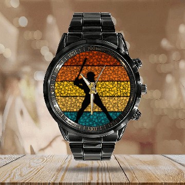 Discover Funny Polka Dot Day Baseball International Dot Day Kids Boys Calendar Steel Band Watch