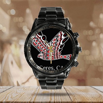 Discover Ceres RedTailed Hawk Native American Bird of Prey Art Baseball Tees Calendar Steel Band Watch