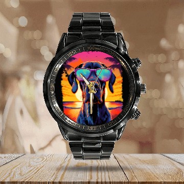 Discover Great Dane Hawaiian Calendar Steel Band Watch