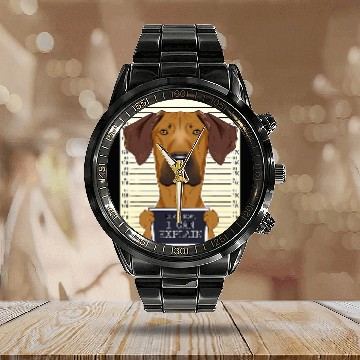 Discover Funny Rhodesian Ridgeback Mom I Rhodesian Ridgeback Zip Calendar Steel Band Watch