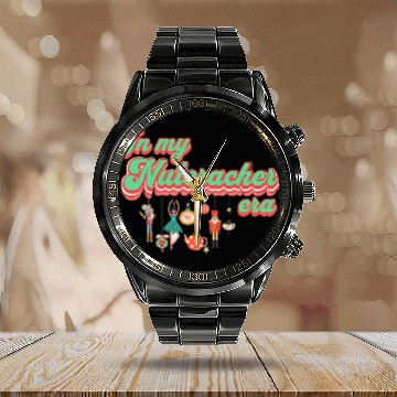 Discover In My Nutcracker Mom EraChristmas Nutcracker Ballet Festive Calendar Steel Band Watch