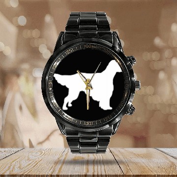 Discover English Setter 1 Baseball Tees Calendar Steel Band Watch