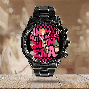 Discover In My Nutcracker Mom Era Christmas Nutcracker Ballet Festive 4 Baseball Tees Calendar Steel Band Watch