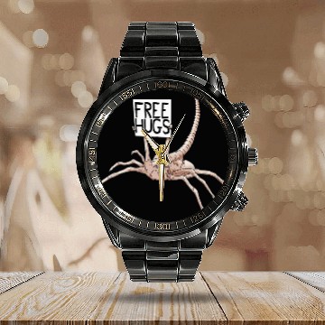Discover frees Hugs Alien Calendar Steel Band Watch