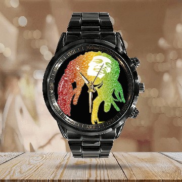 Discover Affiche De Bob Marley Art Calendar Steel Band Watch