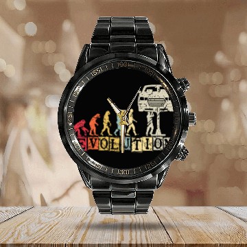 Discover Mechanic Evolution vintages 24 Calendar Steel Band Watch