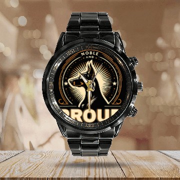 Discover Great Dane Noble and Proud Funny Graphic Tees Baseball Tees Calendar Steel Band Watch