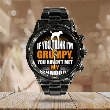 Discover If You Think Im Grumpy Havent Met Schnoodle Calendar Steel Band Watch