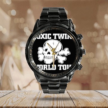 Discover Toxic Twins World Tour Essential Calendar Steel Band Watch