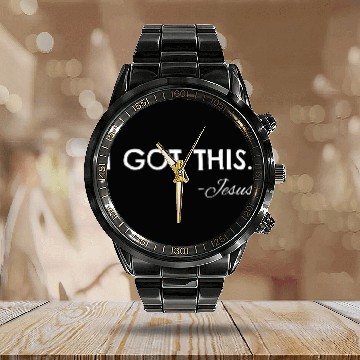 Discover Christian s men women I GOT THIS Jesus442 Christ Baseball Tees Calendar Steel Band Watch