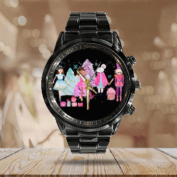 Discover Christmas Nutcracker Ballet Sugar Plum Fairy Pajamas Girls Baseball Tees Calendar Steel Band Watch