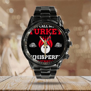 Discover Turkey Bowler Gifts 2Funny Bowling Zip Calendar Steel Band Watch