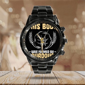 Discover Baker This Body Was Formed By Sourdough Starter Calendar Steel Band Watch