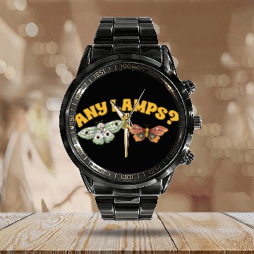 Discover Moth Insect Collector Any Lamps Entomologist Baseball Tees Calendar Steel Band Watch