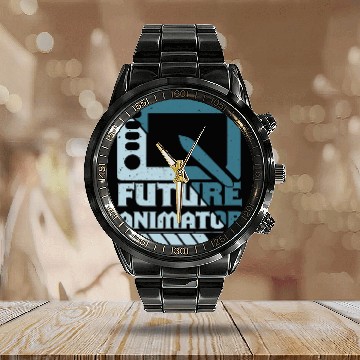 Discover Future Animator Cartoon Animator Animation Designer Calendar Steel Band Watch