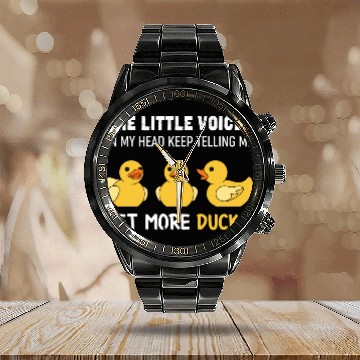 Discover Rubber Duckie Rubber Duck Calendar Steel Band Watch