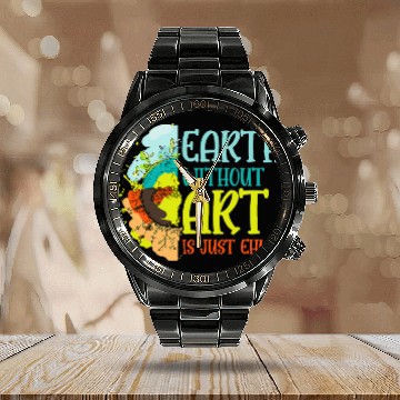 Discover Creative Sketching Earth Without Art Just Ehw Artist Painter Baseball Tees Calendar Steel Band Watch