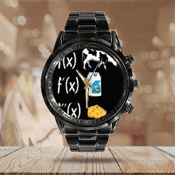 Discover Teach Math Geek Proud Mathematician School Educator Baseball Tees Calendar Steel Band Watch