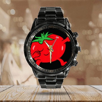 Discover Tomato Dabbings Tomato Fruit Love Tomatoes Calendar Steel Band Watch