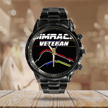 Discover Simrace Sim Racer with Simracing Track 3 Baseball Tees Calendar Steel Band Watch
