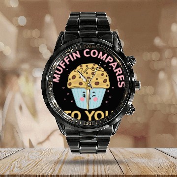Discover Baker Baking Lover Bakery Baked Food Donut Dessert Cake Baseball Tees Calendar Steel Band Watch