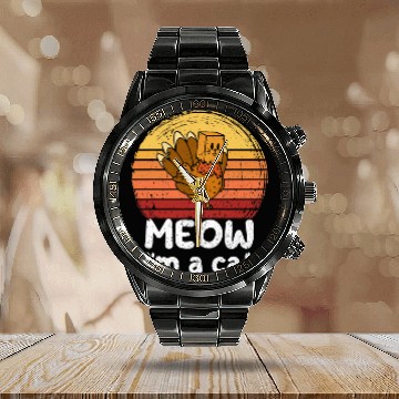 Discover Turkey Meow Im a Cat Thanksgiving Turkey Tradition Calendar Steel Band Watch