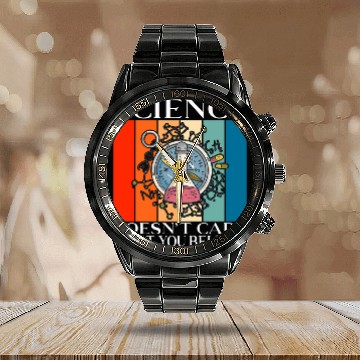 Discover Math Teacher Science Physics Chemistry Mathematician Chemist Calendar Steel Band Watch