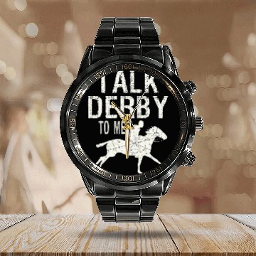 Discover Talk Derby To Me Horse Racing 21 Calendar Steel Band Watch