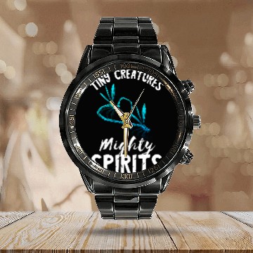 Discover Tiny Creatures Mighty Spirits Nature Insect Dragonfly Calendar Steel Band Watch