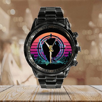 Discover Turkey Hunting Turkey Hunter Retro Baseball Tees Calendar Steel Band Watch