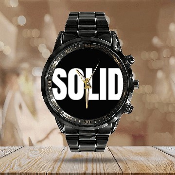 Discover DLR VBS Artist Merch The Solid Calendar Steel Band Watch