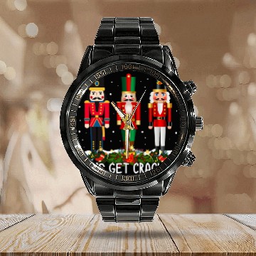 Discover Lets Get Cracking Christmas Nutcracker Ballet Festive Gift Calendar Steel Band Watch