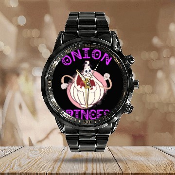 Discover Onion Princess Culinary Chef Cook Cooking School Vegetable Baseball Tees Calendar Steel Band Watch