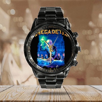Discover Megadeth Rust In Peace Tracklist Calendar Steel Band Watch