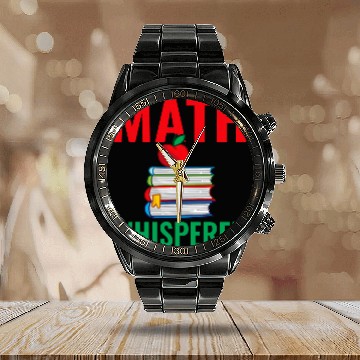 Discover Math Whisperer First Grade Math Preschool Teacher Calendar Steel Band Watch